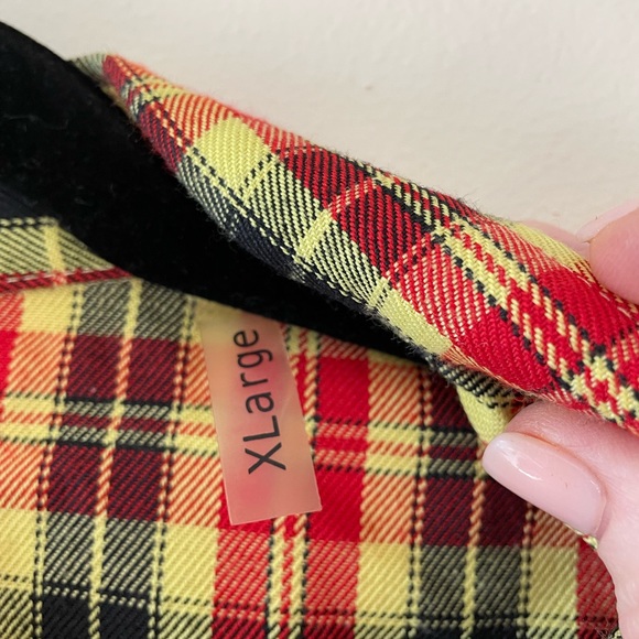 Detache Labs Yellow Plaid Button Down Shirt, Western Style Detail, Men's XL - Picture 8 of 11